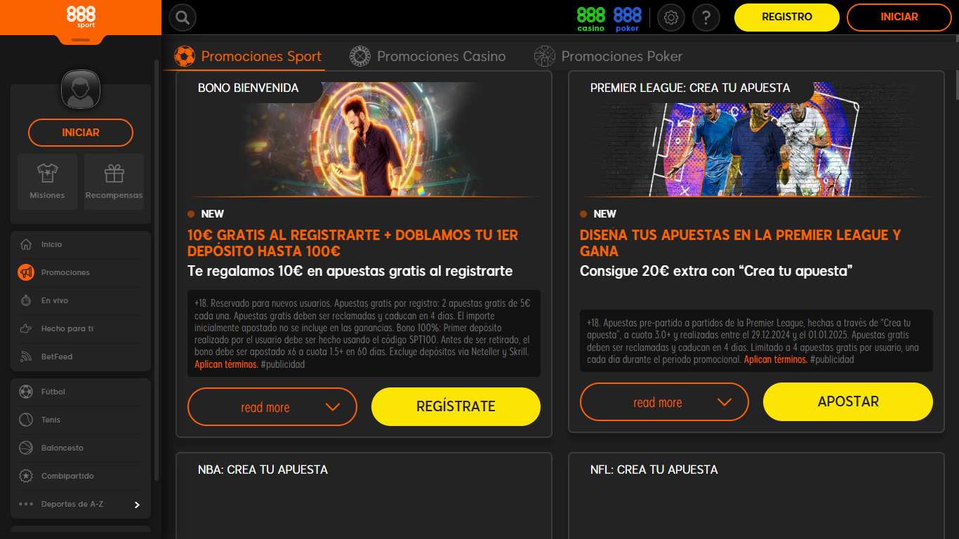888Sport Betting Bonuses Spain, olybet-site.com