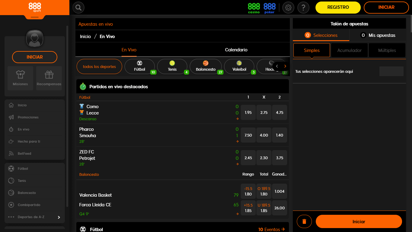 888Sport Live Betting Spain, olybet-site.com