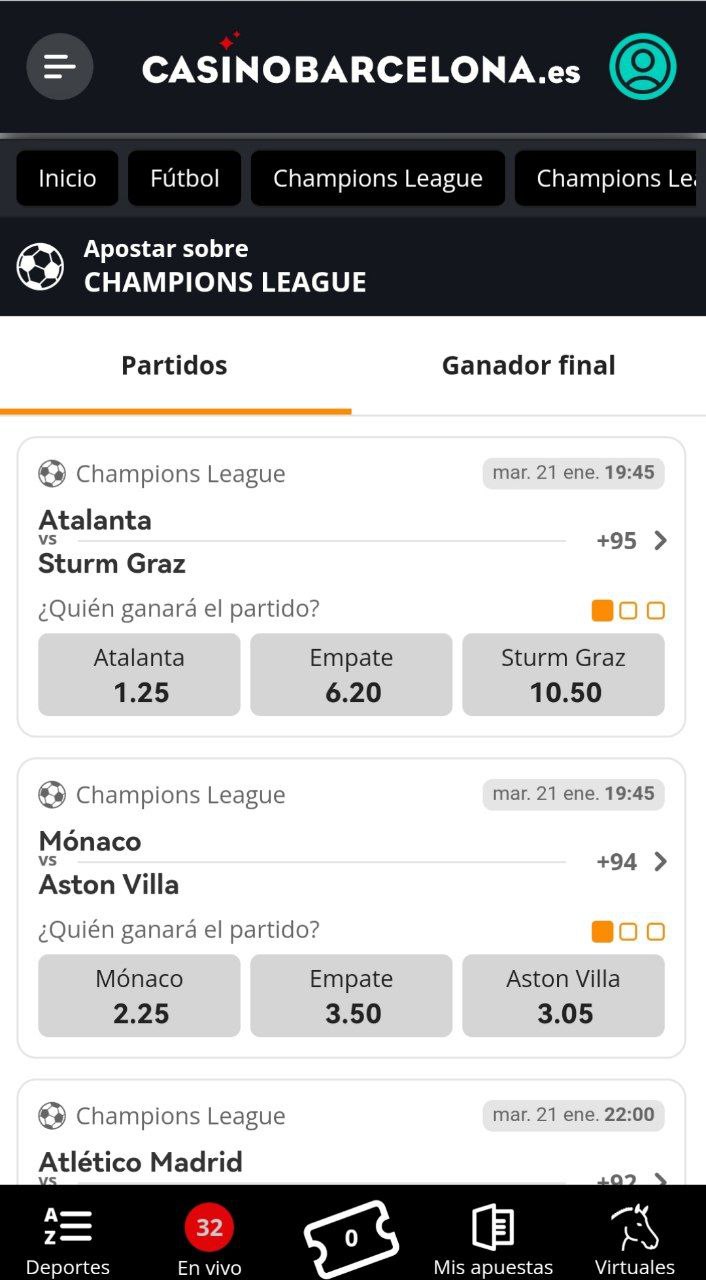apuestas deportivas casino barcelona