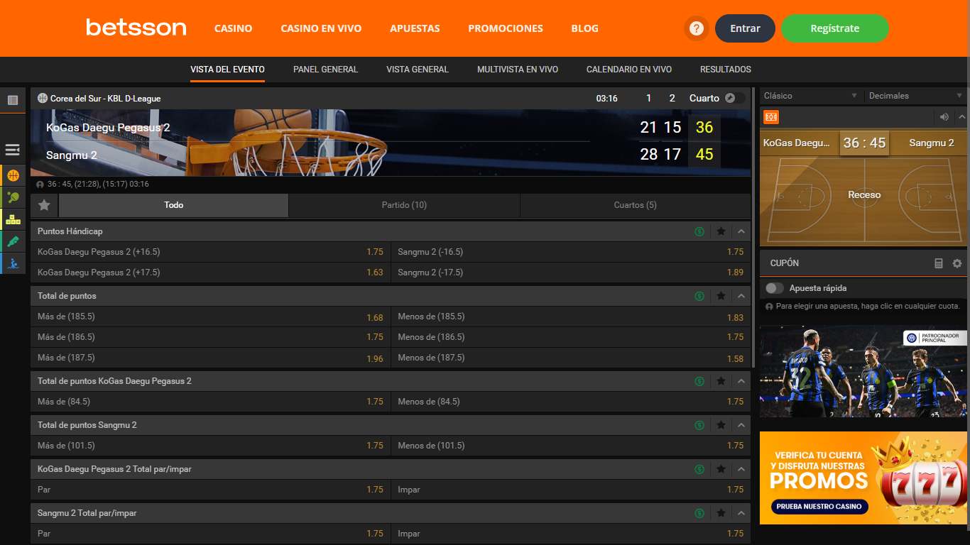 Betsson Bookmaker Spain, olybet-site.com