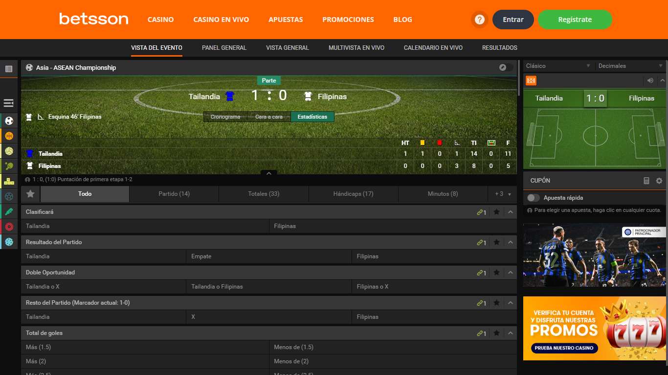 Betsson Live Sport Betting Spain, olybet-site.com