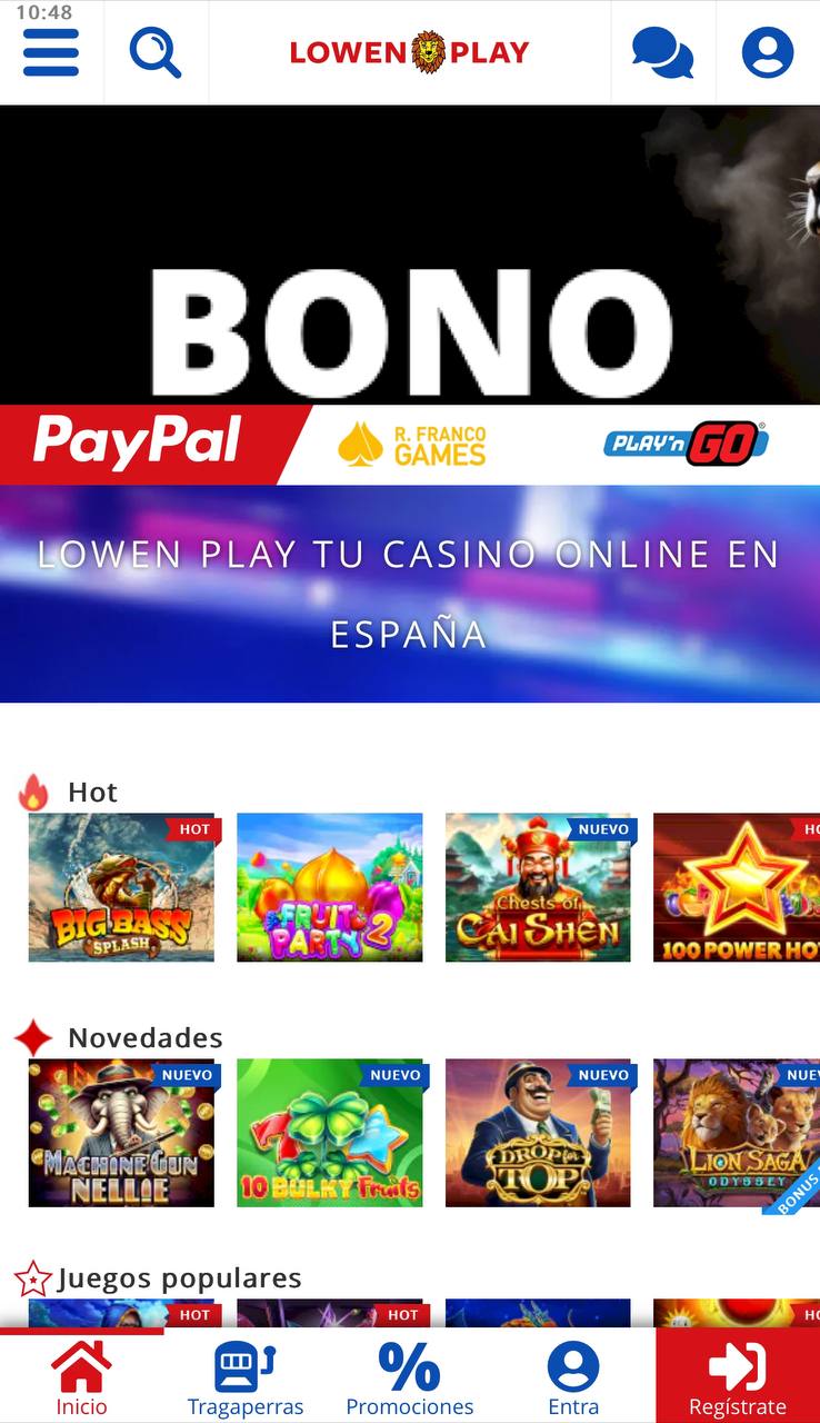 Lowen Play Casino Página principal