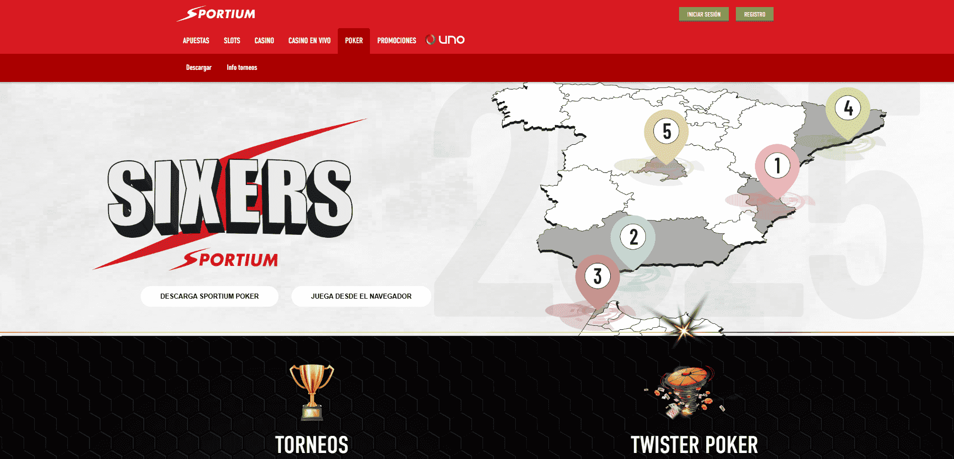 Poker en Sportium Casino