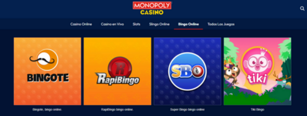 bingo online monopoly casino