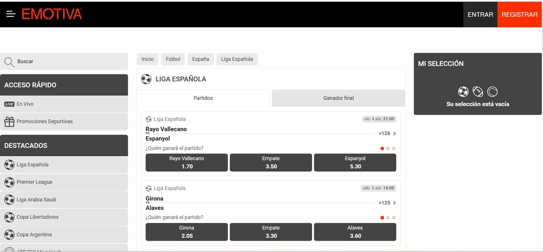 liga pc emotiva