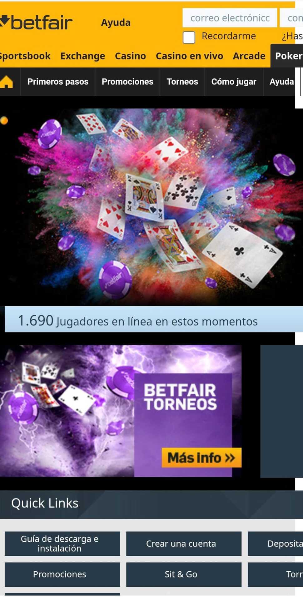 Poker betfair casino