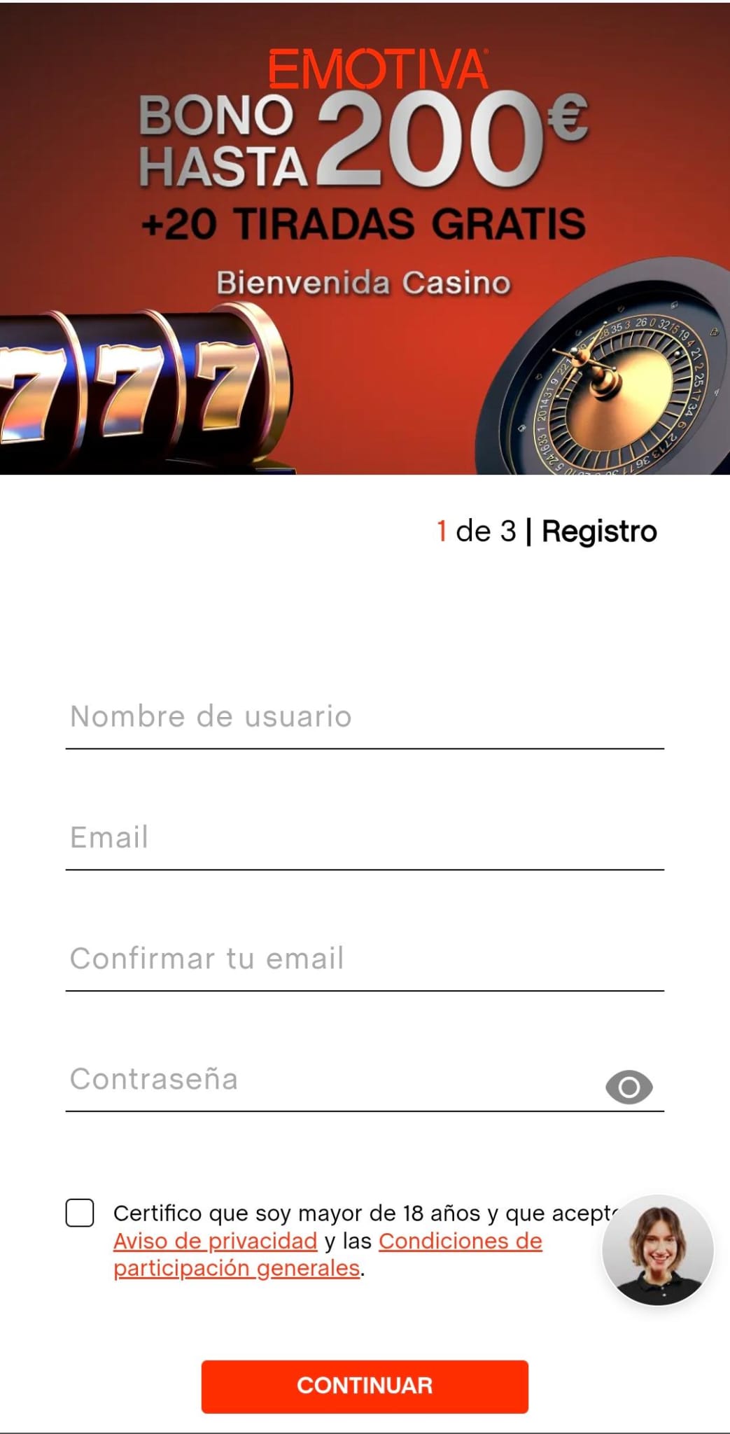 registro movil emotiva