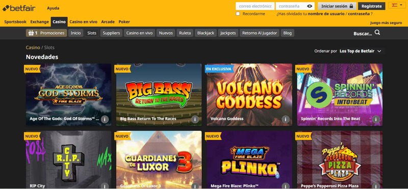 slots betfair